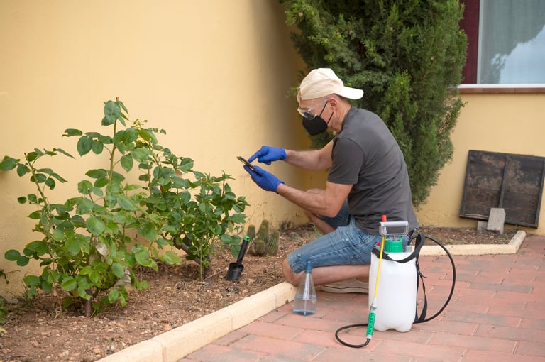 Professional pest control technician providing excellent service